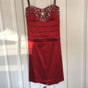 Red homecoming dress